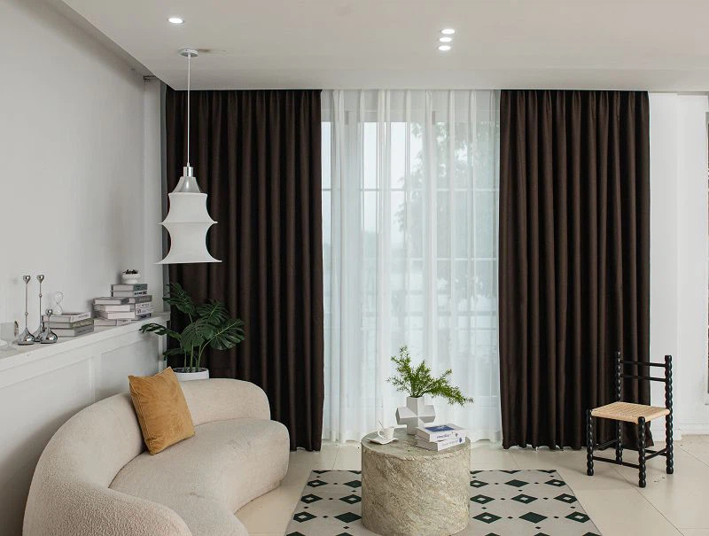 Oddiy tariq zig'ir parda mato